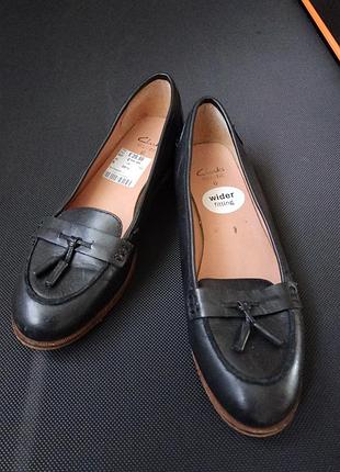 Женские балетки clarks 39 25.5 см стелька