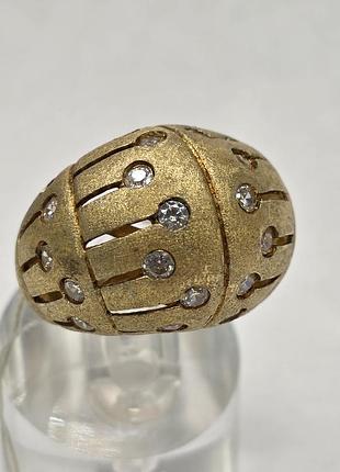 Серебряная кольца 925 с позолотой