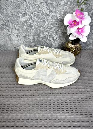 New balance 327 кроссовки 47 размер спортивные бежевые