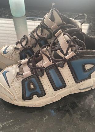Кросівки nike білі з синім 2