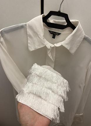 Біла блуза massimo dutti 2