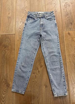 Жіночі джинси stradivarius mom блакитні zara h&m pull and bear mango