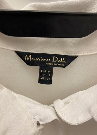 Біла блуза massimo dutti 3