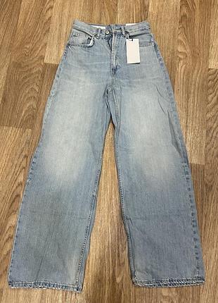 Джинси жіночі zara wide leg сині