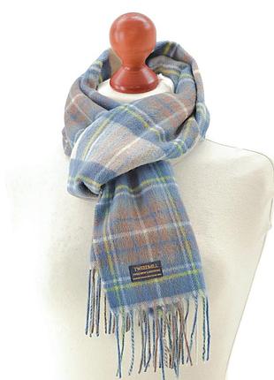 Вовняний шарф в клітинку від tweedmill, 100% вовна