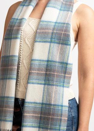 Шерстяной шарф в клетку от tweedmill, 100% шерсть