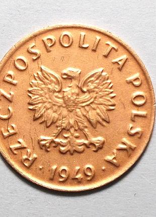 Польша 5 гроши 1949 медь 2