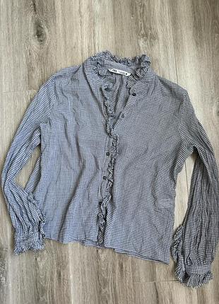 Сорочка в клітинку zara 2