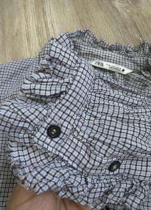 Сорочка в клітинку zara 3
