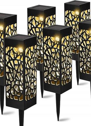 Ажурний сонячний ліхтар на сонячній батареї з датчиком сутінку openwork lamp