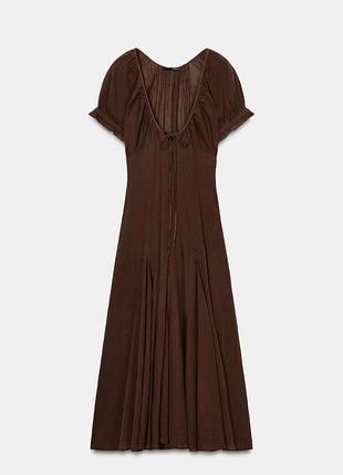 Оригінальна бавовняна сукня з газової тканини з нової колекції zara new original🌿