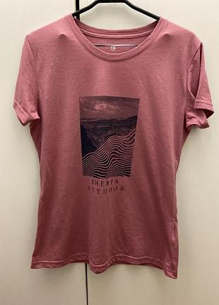 Футболка жіноча sherpa outdoor, рожева, розмір м