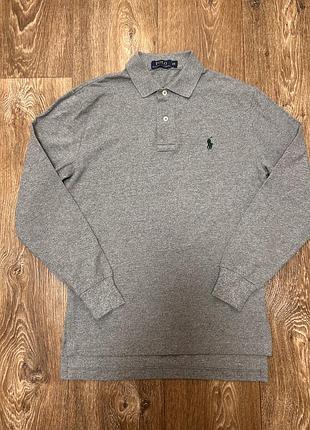 Лонгслів чоловічий polo ralph lauren сірий