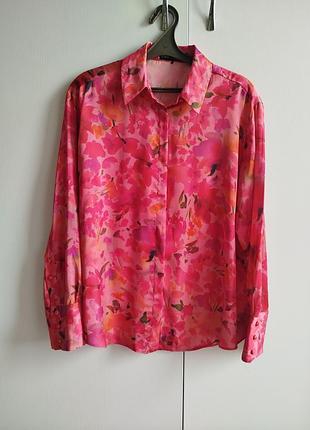 Zara (s) атласна сорочка блуза