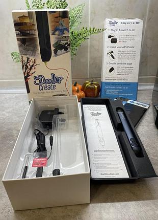 3d-ручка 3doodler create синьо-металева