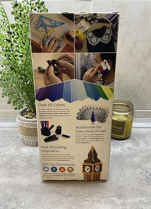 3d-ручка 3doodler create синьо-металева 4