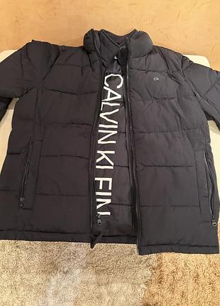 Чоловічий пуховик calvin klein чорний