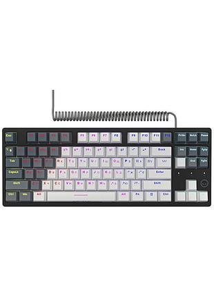 Клавиатура lorgar azar 514tkl rgb mechanical usb ua white/grey (lrg-gk514tkl-wh-ua)