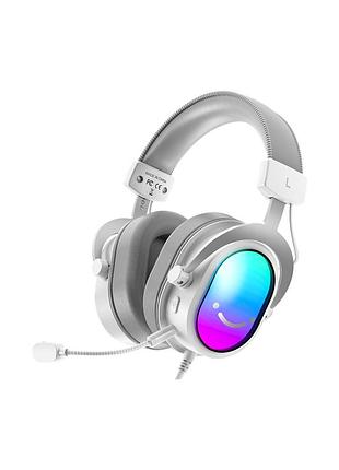 Навушники fifine h16 7.1 rgb white (h16w)