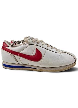 Винтажные кроссовки nike cortez forest gump белые