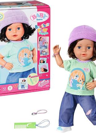 Zapf creation кукла пупс беби борн братик мальчик 835418 baby born brother play style