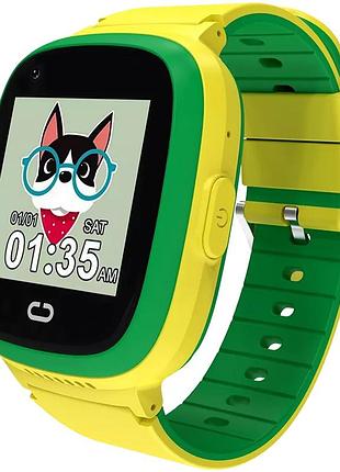 Смарт-годинник canyon sunny kw-48 video 4g gps games music yellow/green (cne-kw48yg)