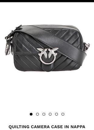 Шкіряна сумка pinko camera bag