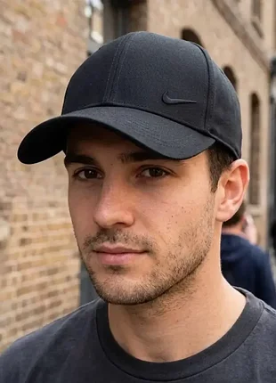 Бейсболка коттоновая мужская nike утепленная на флисе с откидными ушами, черная (s, m, l/xl)