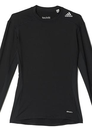 Детская спортивная термобелье лонгслив adidas techfit на 9-10 лет рост 140 см