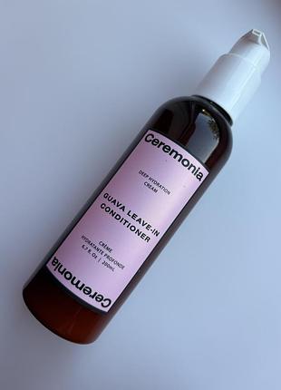 (не новий!) незмивний кондиціонер ceremonia guava hydrating leave-in conditioner