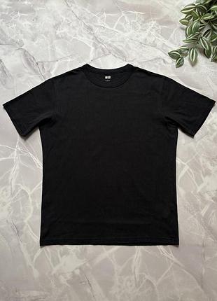 Футболка uniqlo u crew neck t-shirt black l