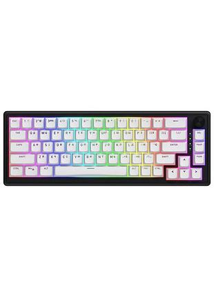 Клавиатура hator skyfall 65 aurum sterling rgb wireless/bluetooth/usb ua black/white (htk3160ua)