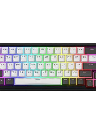 Клавиатура hator skyfall 65 pro aurum vanila silent rgb wireless/bluetooth/usb ua grey/black (htk4160ua)