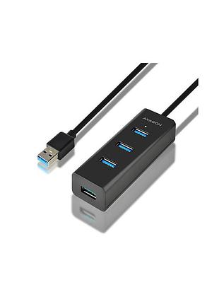 Концентратор axagon usb 3.1 to 4xusb 3.0 1.2m + cable usb to micro 5p black (hue-s2bl)