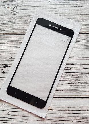 Защитное стекло full glue для xiaomi redmi go черное