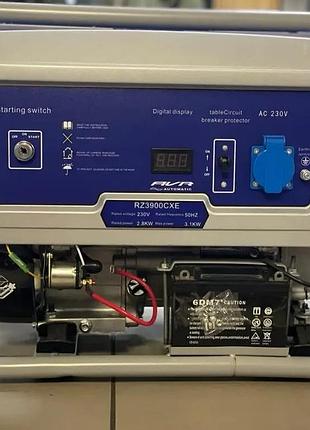 Генератор raise rzc3900cxe 220v/50hz/3квт бензиновый