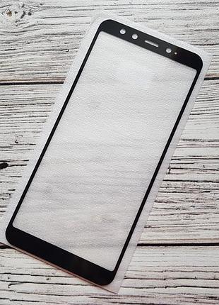 Захисне скло full glue для xiaomi mi a2 / mi 6x чорне