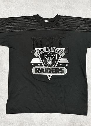 Винтажная джерси-футболка vintage nfl los angeles raiders mesh shoulder jersey