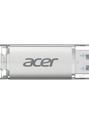Usb флэш накопитель кacer 32gb up300 silver usb 3.2/type-c (bl.9bwwa.588)