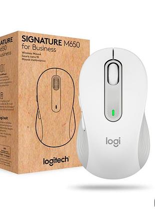 Мишка logitech signature m650 wireless for business off-white (910-006275)
