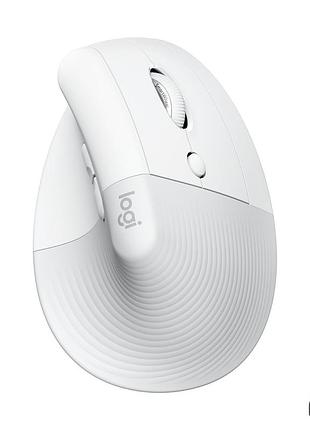 Мишка logitech lift vertical ergonomic wireless/bluetooth white (910-006475)