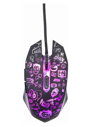Мишка gembird mus-6b-grafix-01 usb black (mus-6b-grafix-01)