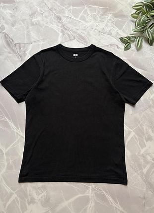 Футболка uniqlo u crew neck t-shirt black