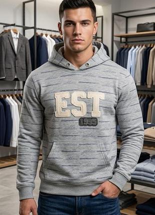 🧥 чоловіче сіре худі mossimo supply co | сірий меланж | розмір l