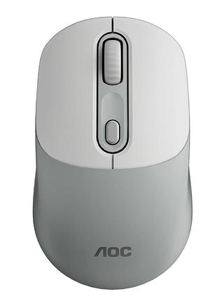 Мишка aoc ms300w wireless/bluetooth white (ms300w/la)