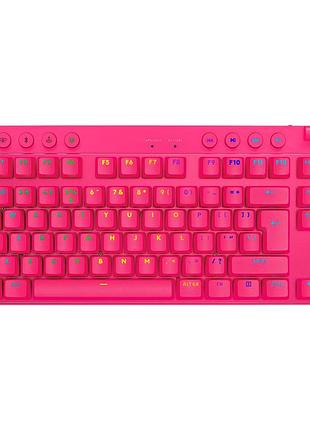 Клавіатура logitech g pro x tkl lightspeed tactile usb ua magenta (920-012159)
