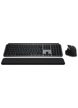 Комплект logitech mx keys s combo для mac bluetooth/wireles ua space grey (920-012845)
