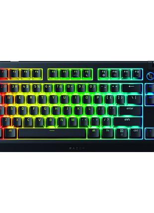 Клавиатура razer blackwidow v4 low-profile tkl wireless/bluetooth/usb yellow switch ua black (rz03-05450100-r3m1)