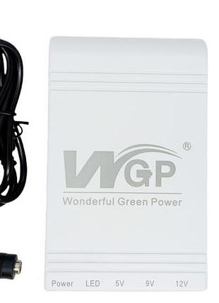 Джерело безперебійного живлення для роутера 10400 mah usb, 9v, 12v mini ups wgp power bank упс павербанк
