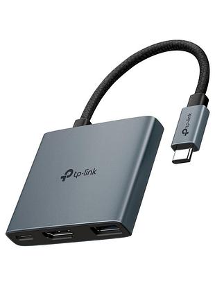 Концентратор tp-link usb-c 3-in-1 1xusb 3.0 + 1xusb-c pd 100w + 1xhdmi (uh3020c)